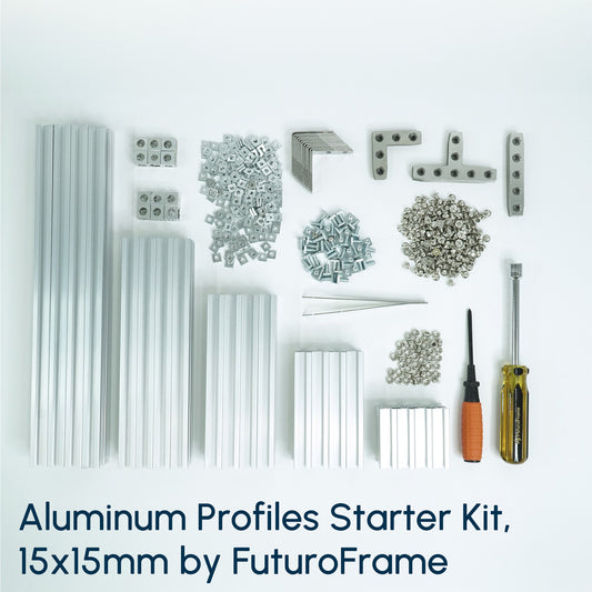 Small aluminum profiles Lightweight extrusions Modular frames T-slot profiles robotics and automation 3D printer frames DIY Maker Hobbyist