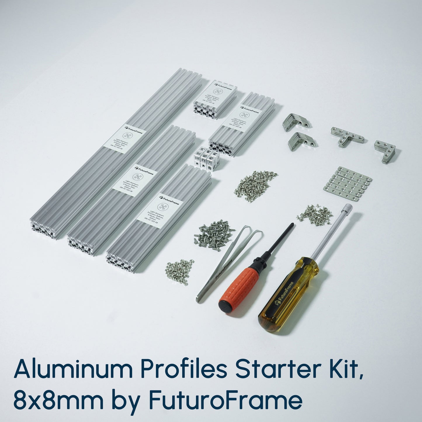 Small aluminum profiles Lightweight extrusions Modular frames T-slot profiles robotics and automation 3D printer frames DIY Maker Hobbyist