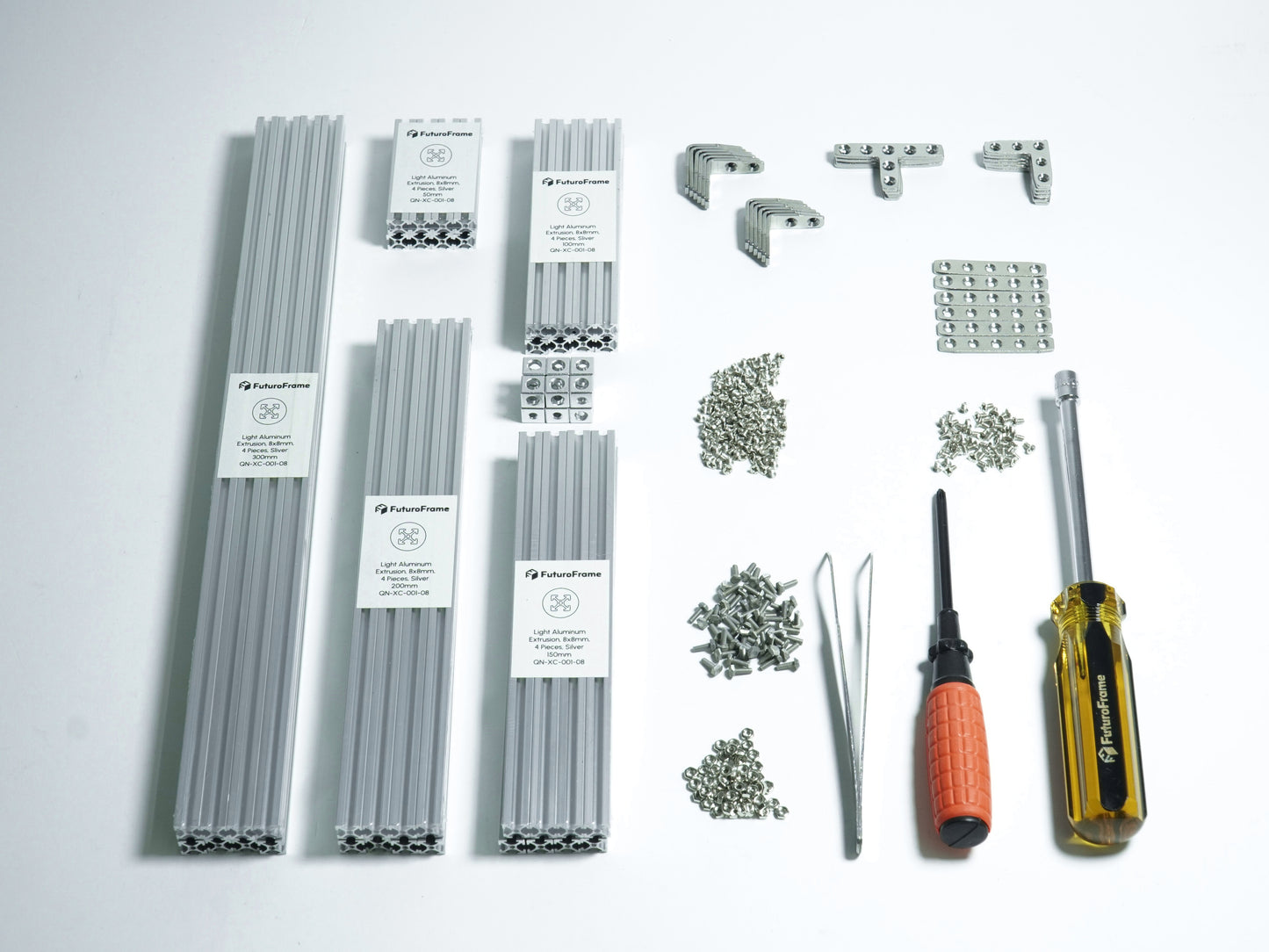 8x8mm Starter Kit - miniature t-slot aluminum extrusions