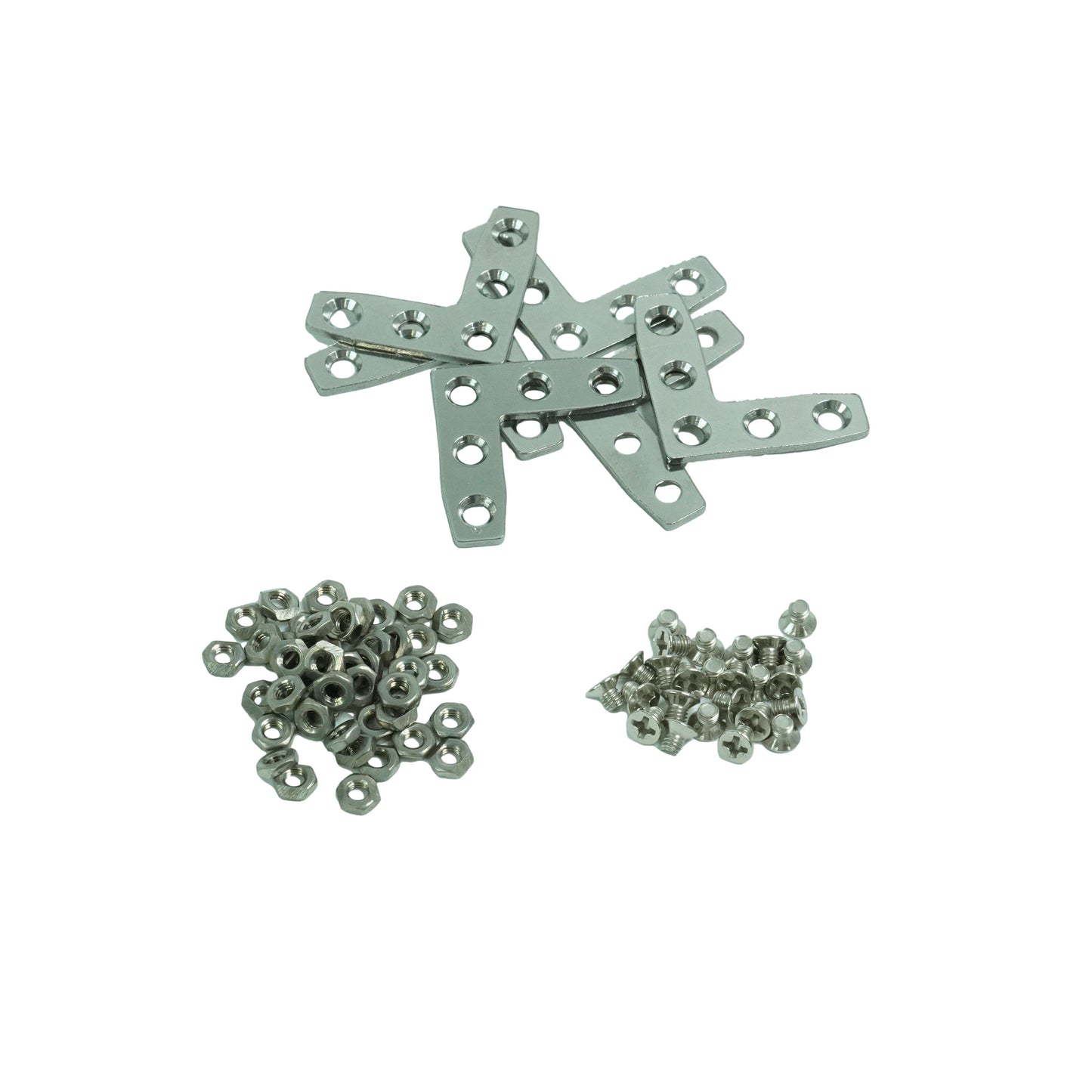 L-Shaped Assembly Plates + Sliding Nuts + Countersunk Head Screws