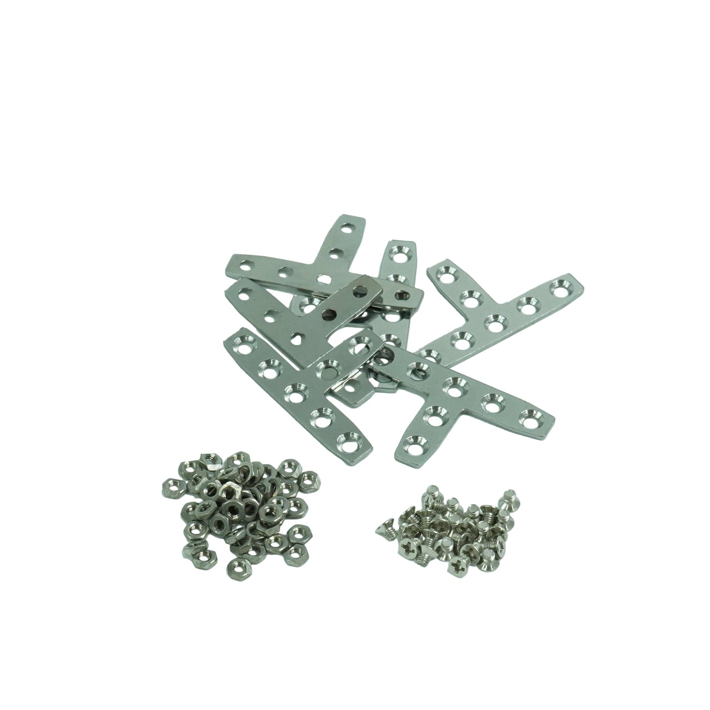 T-Shaped Assembly Plates + Sliding Nuts + Countersunk Head Screws